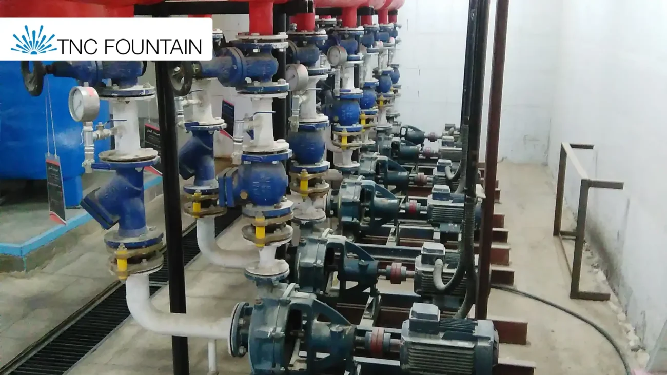 Water Quality Management in Large Fountain Systems