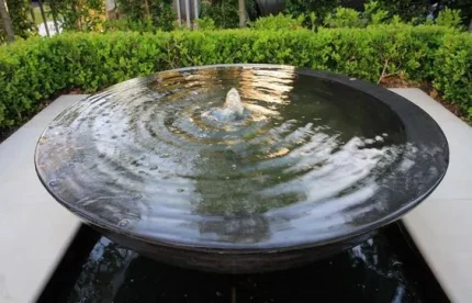 Outdoor Dish Water Feature 5