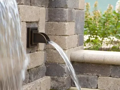 Installation of a Classic Steel Neyriz Water Fountain