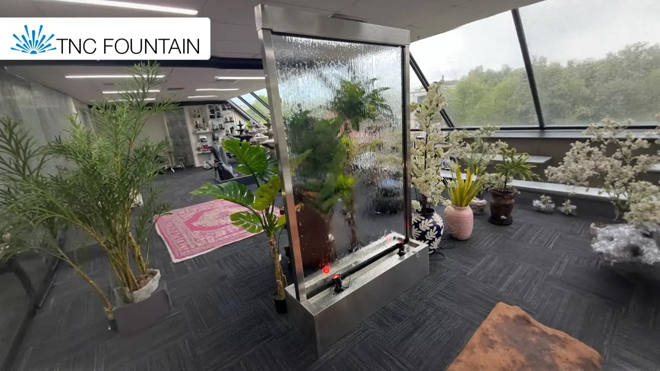 2 Glass Water Wall Fountain