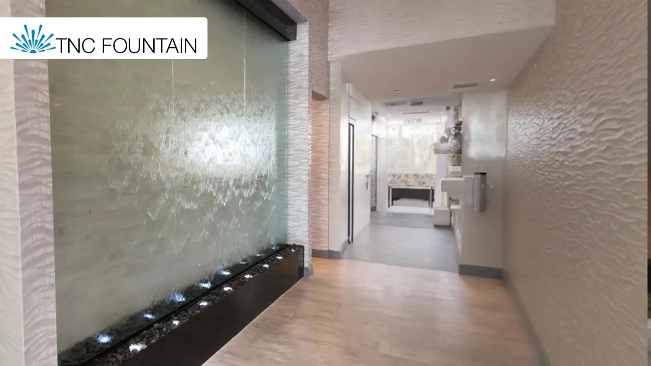 4 Glass Water Wall Fountain