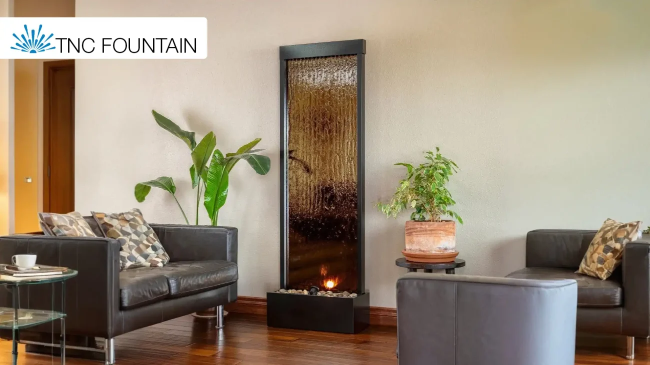 Glass Water Wall Fountain