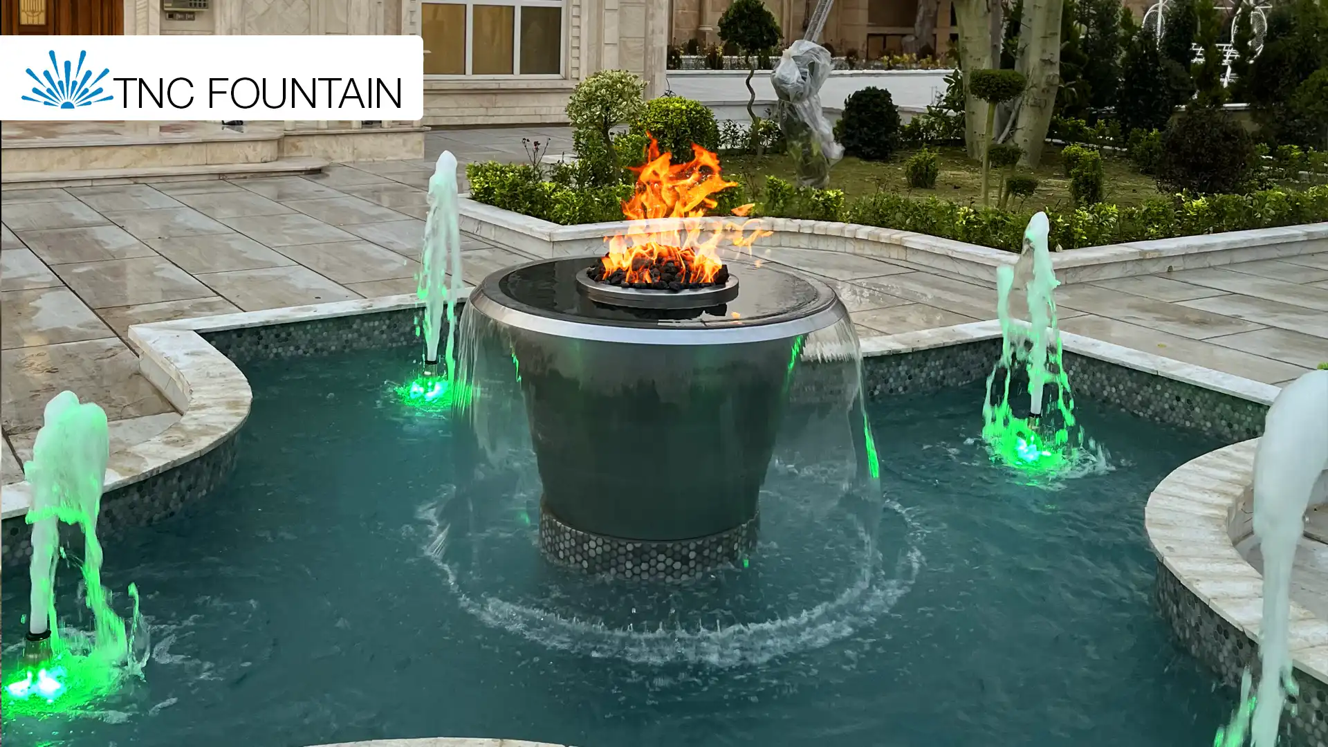 Outdoor fountains