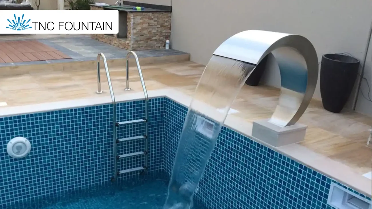 3 Stainless Steel Curtain pool water features