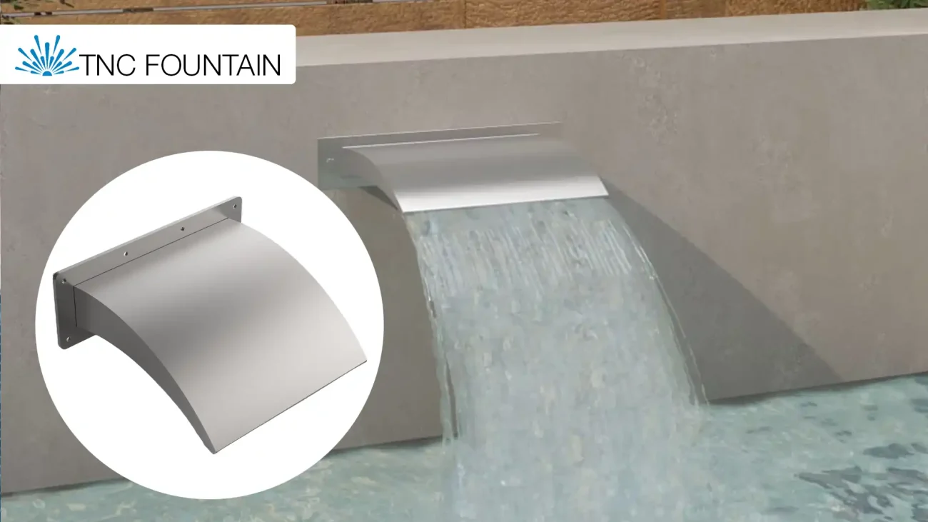 4 Stainless Steel Curtain pool water features