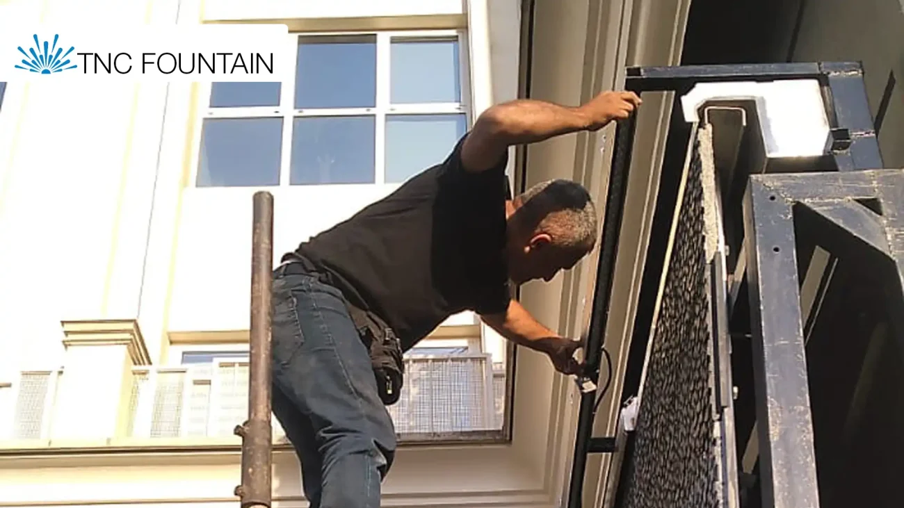 4 wall waterfall fountain