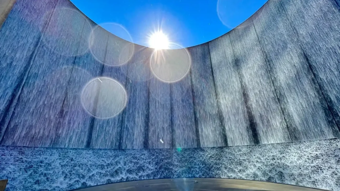 6 wall waterfall fountain
