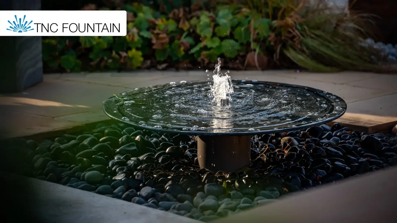 Outdoor Dish Water Feature