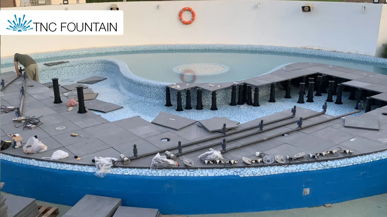 3 Dry Deck Fountain project Murjan Splash Park