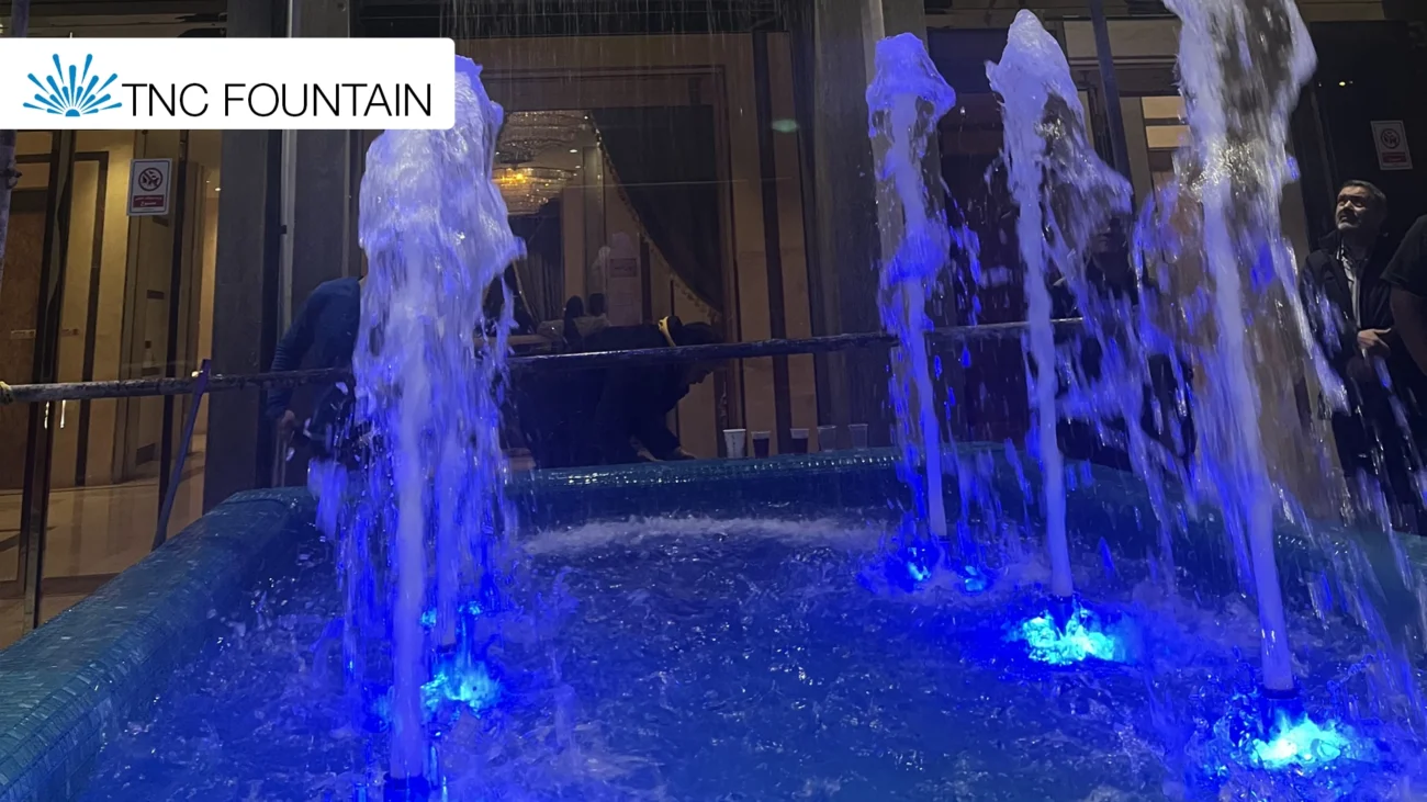 5 tower entrance Outdoor fountain Project